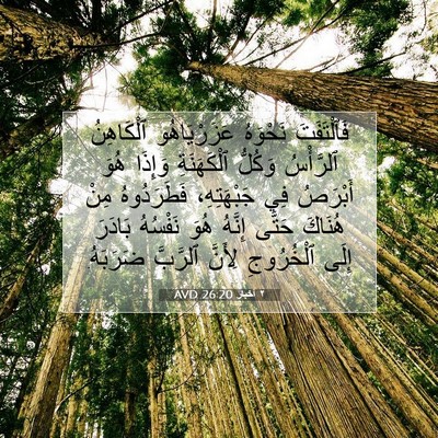 Picture 07 - ٢ أخبار 26:20 AVD - فَٱلْتَفَتَ نَحْوَهُ - Bible Verse Picture