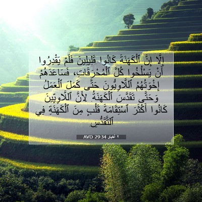 Picture 07 - ٢ أخبار 29:34 AVD - إِلَّا إِنَّ ٱلْكَهَنَةَ - Bible Verse Picture