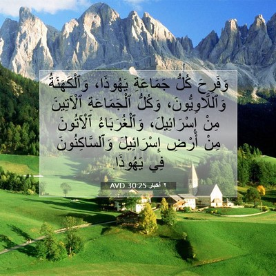 Picture 07 - ٢ أخبار 30:25 AVD - وَفَرِحَ كُلُّ جَمَاعَةِ - Bible Verse Picture