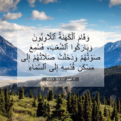 Picture 07 - ٢ أخبار 30:27 AVD - وَقَامَ ٱلْكَهَنَةُ - Bible Verse Picture