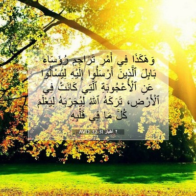 Picture 07 - ٢ أخبار 32:31 AVD - وَهَكَذَا فِي أَمْرِ - Bible Verse Picture