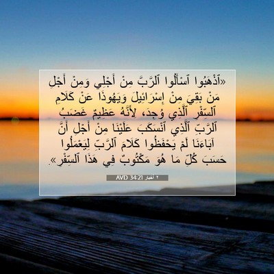 Picture 07 - ٢ أخبار 34:21 AVD - «ٱذْهَبُوا ٱسْأَلُوا - Bible Verse Picture