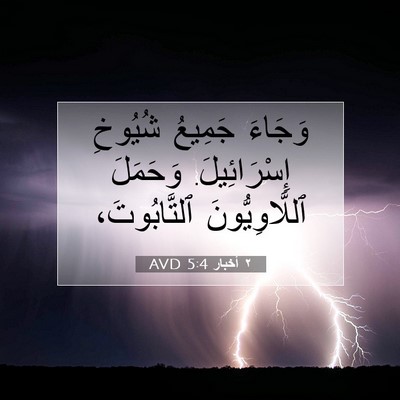 Picture 07 - ٢ أخبار 5:4 AVD - وَجَاءَ جَمِيعُ شُيُوخِ - Bible Verse Picture
