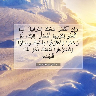 Picture 07 - ٢ أخبار 6:24 AVD - وَإِنِ ٱنْكَسَرَ شَعْبُكَ - Bible Verse Picture