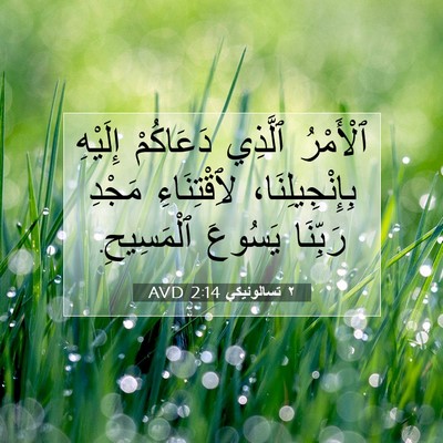 Picture 07 - ٢ تسالونيكي 2:14 AVD - ٱلْأَمْرُ ٱلَّذِي - Bible Verse Picture