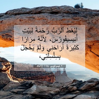 Picture 07 - ٢ تيموثاوس 1:16 AVD - لِيُعْطِ ٱلرَّبُّ - Bible Verse Picture