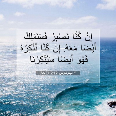 Picture 07 - ٢ تيموثاوس 2:12 AVD - إِنْ كُنَّا نَصْبِرُ - Bible Verse Picture