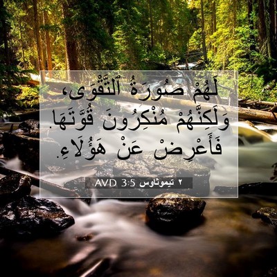 Picture 07 - ٢ تيموثاوس 3:5 AVD - لَهُمْ صُورَةُ - Bible Verse Picture