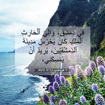 Picture 07 - ٢ كورنثوس 11:32 AVD - فِي دِمَشْقَ، وَالِي - Bible Verse Picture