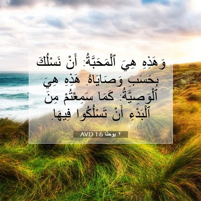 Picture 07 - ٢ يوحنَّا 1:6 AVD - وَهَذِهِ هِيَ - Bible Verse Picture