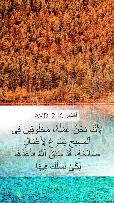 أفَسُس 2:10 AVD Bible Verse Image