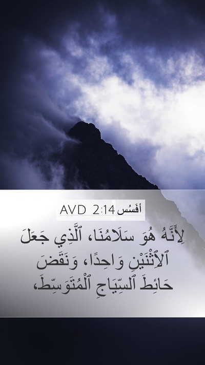 أفَسُس 2:14 AVD Bible Verse Image