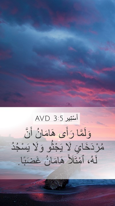أَسْتِير 3:5 AVD Bible Verse Image
