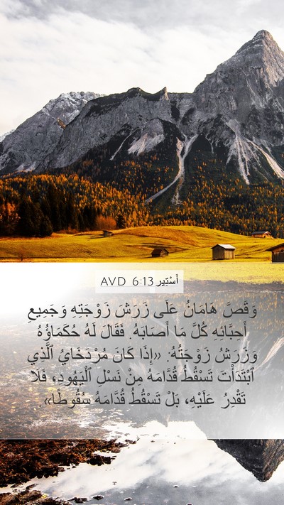 أَسْتِير 6:13 AVD Bible Verse Image