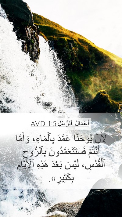 أَعْمَالُ ٱلرُّسُلِ 1:5 AVD Bible Verse Image