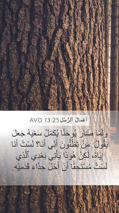 أَعْمَالُ ٱلرُّسُلِ 13:25 AVD Bible Verse Image