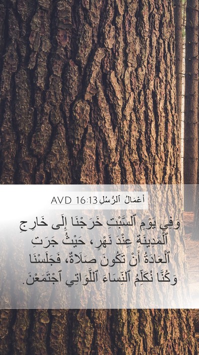 أَعْمَالُ ٱلرُّسُلِ 16:13 AVD Bible Verse Image