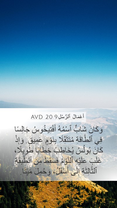 أَعْمَالُ ٱلرُّسُلِ 20:9 AVD Bible Verse Image