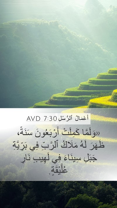 أَعْمَالُ ٱلرُّسُلِ 7:30 AVD Bible Verse Image