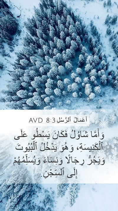 أَعْمَالُ ٱلرُّسُلِ 8:3 AVD Bible Verse Image
