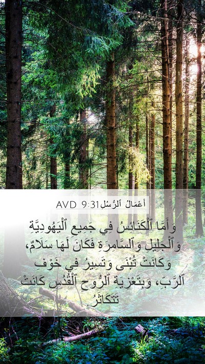 أَعْمَالُ ٱلرُّسُلِ 9:31 AVD Bible Verse Image
