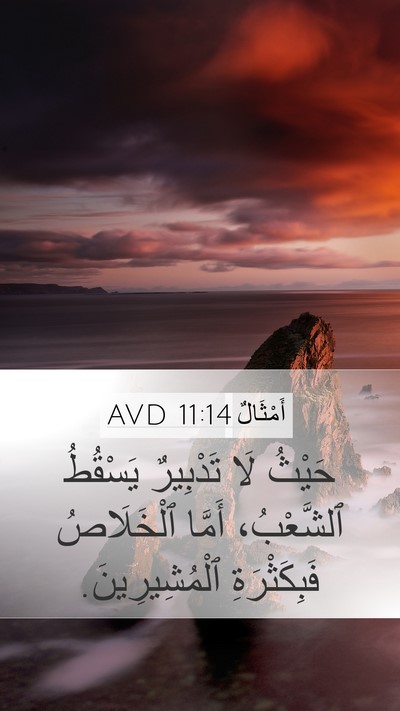 أَمْثَالٌ 11:14 AVD Bible Verse Image