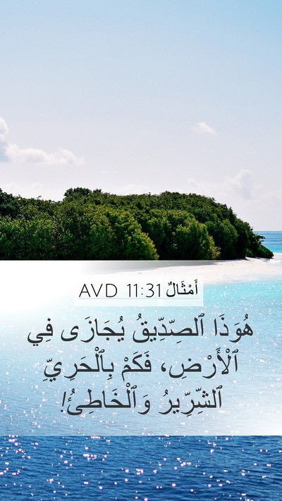 أَمْثَالٌ 11:31 AVD Bible Verse Image