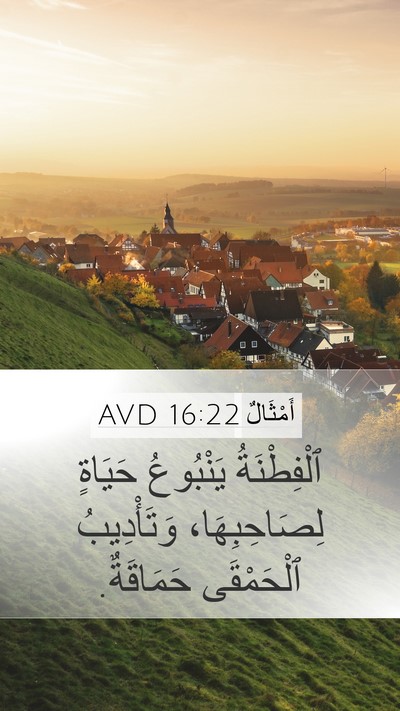 أَمْثَالٌ 16:22 AVD Bible Verse Image