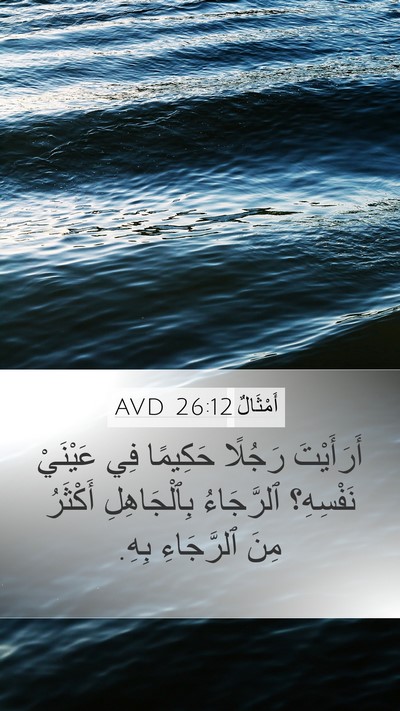 أَمْثَالٌ 26:12 AVD Bible Verse Image