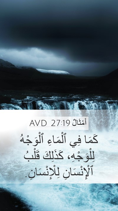 أَمْثَالٌ 27:19 AVD Bible Verse Image