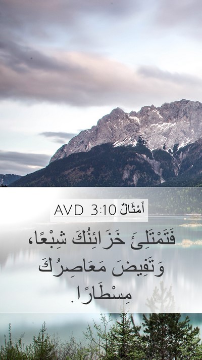 أَمْثَالٌ 3:10 AVD Bible Verse Image