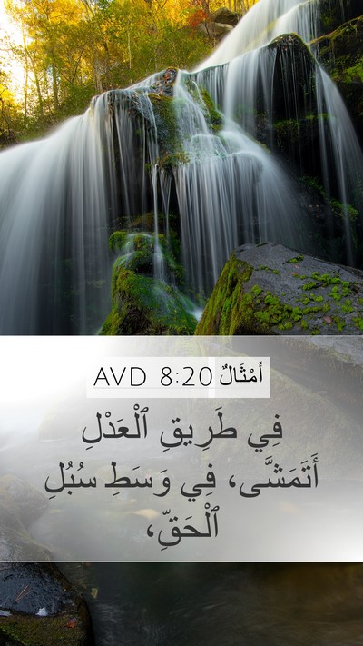 أَمْثَالٌ 8:20 AVD Bible Verse Image