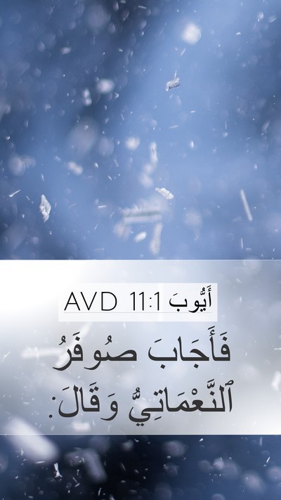 أَيُّوبَ 11:1 AVD Mobile Phone Wallpaper - فَأَجَابَ صُوفَرُ - Mobile Bible Verse Wallpaper