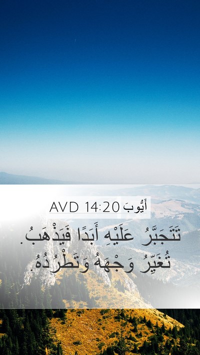 أَيُّوبَ 14:20 AVD Bible Verse Image