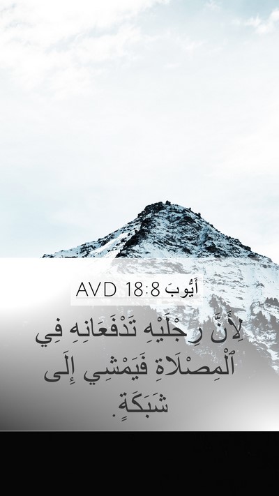 أَيُّوبَ 18:8 AVD Bible Verse Image