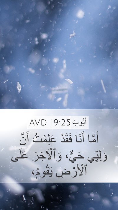 أَيُّوبَ 19:25 AVD Bible Verse Image
