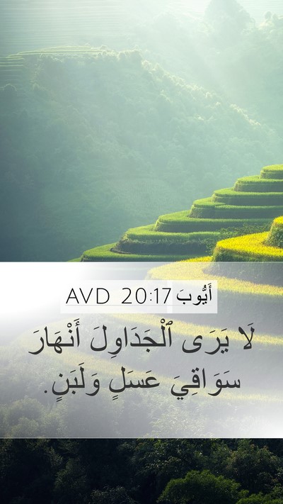 أَيُّوبَ 20:17 AVD Bible Verse Image