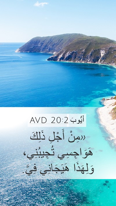 أَيُّوبَ 20:2 AVD Bible Verse Image