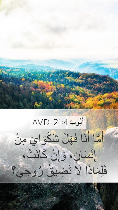 أَيُّوبَ 21:4 AVD Bible Verse Image