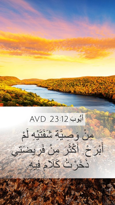 أَيُّوبَ 23:12 AVD Bible Verse Image