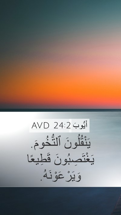 أَيُّوبَ 24:2 AVD Bible Verse Image