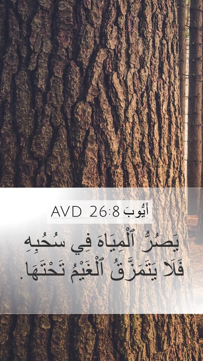 أَيُّوبَ 26:8 AVD Bible Verse Image