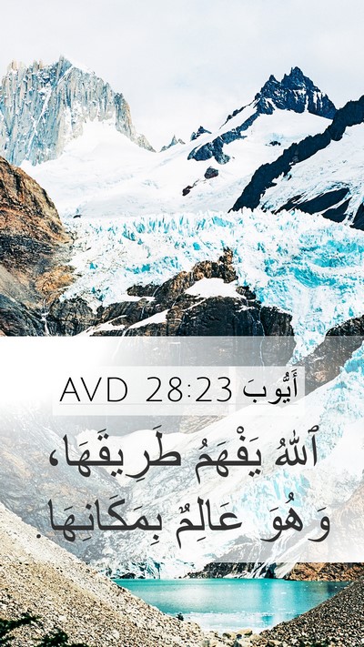 أَيُّوبَ 28:23 AVD Mobile Phone Wallpaper - ٱللهُ يَفْهَمُ - Mobile Bible Verse Wallpaper