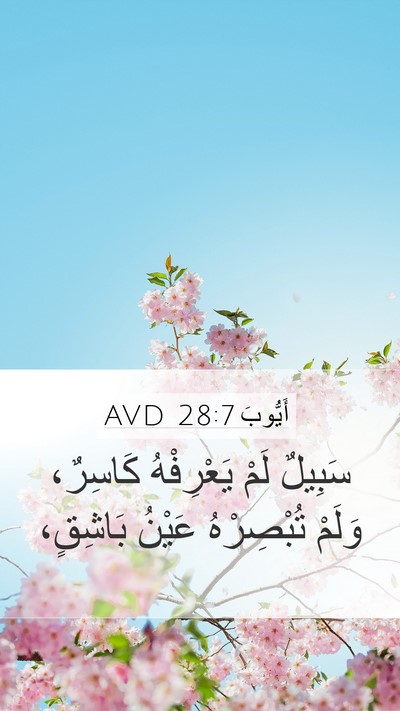 أَيُّوبَ 28:7 AVD Bible Verse Image