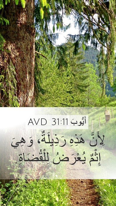 أَيُّوبَ 31:11 AVD Mobile Phone Wallpaper - لِأَنَّ هَذِهِ رَذِيلَةٌ، - Mobile Bible Verse Wallpaper