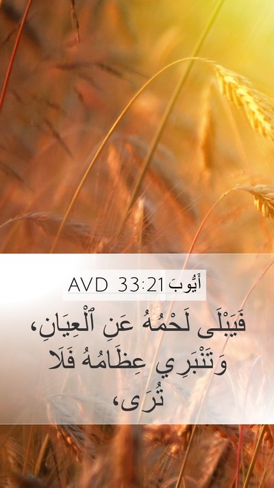 أَيُّوبَ 33:21 AVD Bible Verse Image