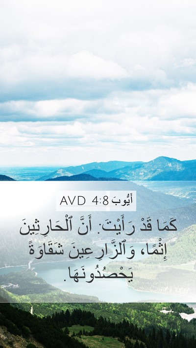 أَيُّوبَ 4:8 AVD Bible Verse Image