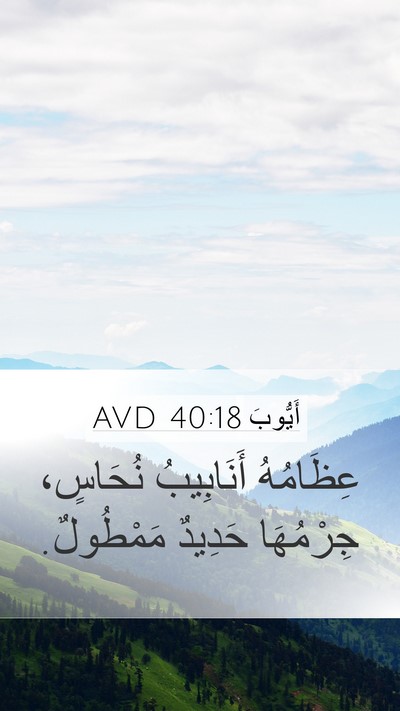 أَيُّوبَ 40:18 AVD Bible Verse Image