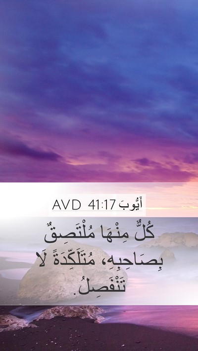 أَيُّوبَ 41:17 AVD Mobile Phone Wallpaper - كُلٌّ مِنْهَا مُلْتَصِقٌ - Mobile Bible Verse Wallpaper