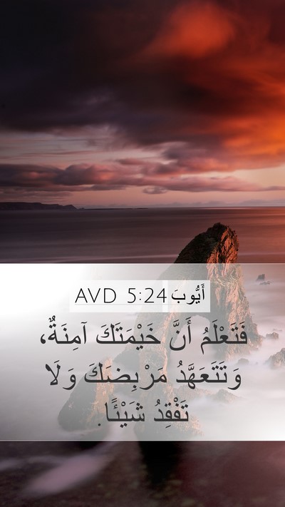 أَيُّوبَ 5:24 AVD Bible Verse Image
